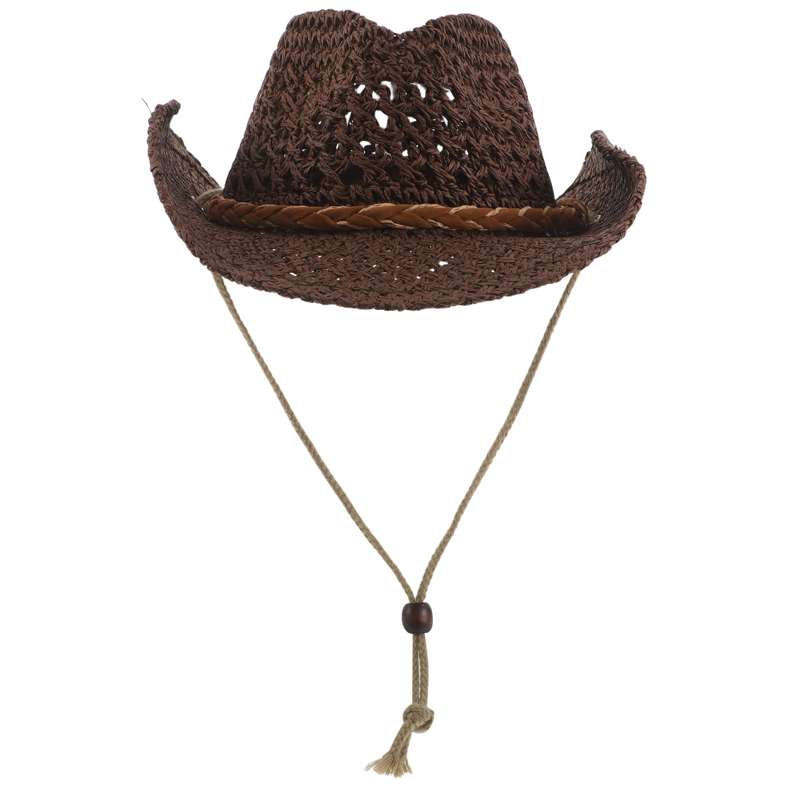 子供用ストローカウボーイハット、ウエスタンスタイルのつば広サ - Sun Hat Wide Brim のレビューと価格