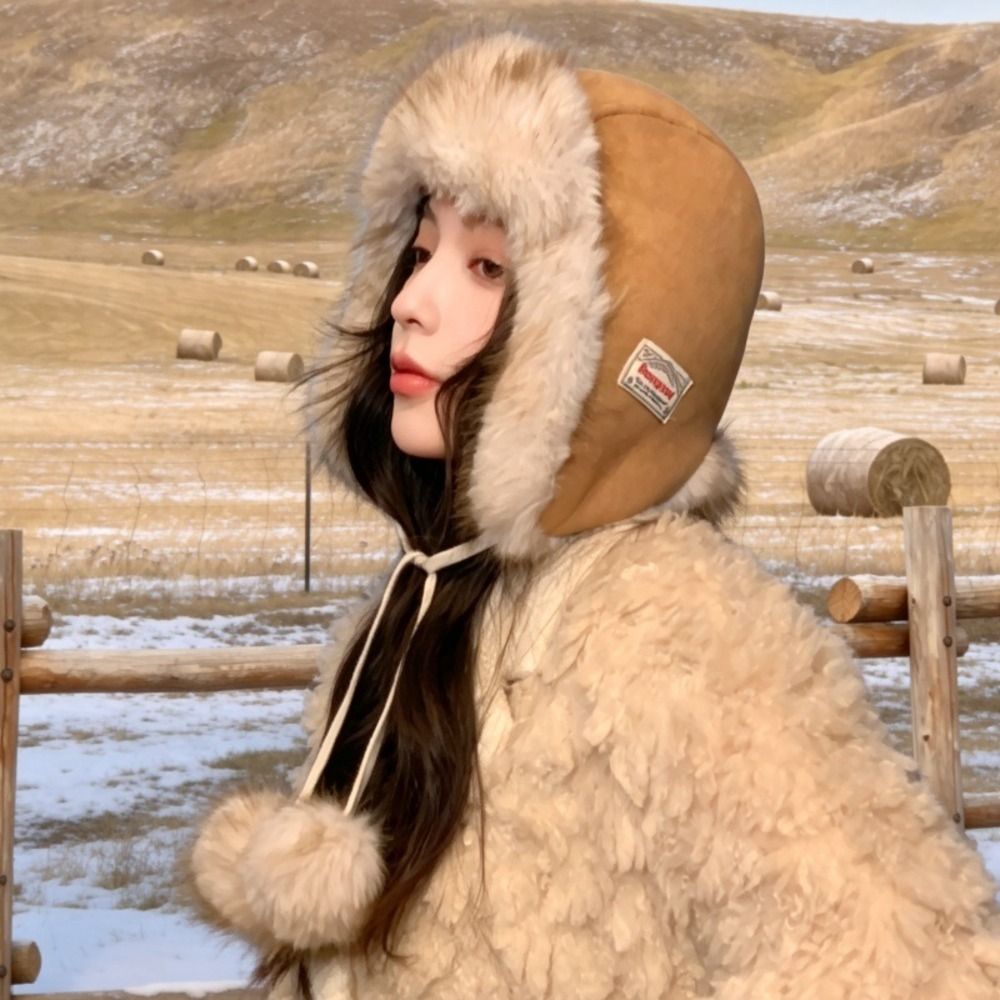 ポリエステルフリース裏地トラッパーハット 防風ポンポン付きイ - Trapper Hat Ear Flap のレビューと価格