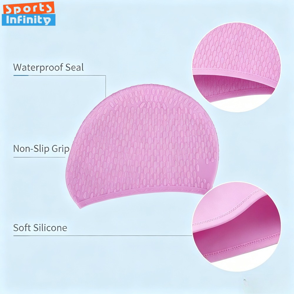 大人用シリコンスイムキャップ 男女兼用 伸縮性のあるスイミン - Swim Hat Silicone のレビューと価格